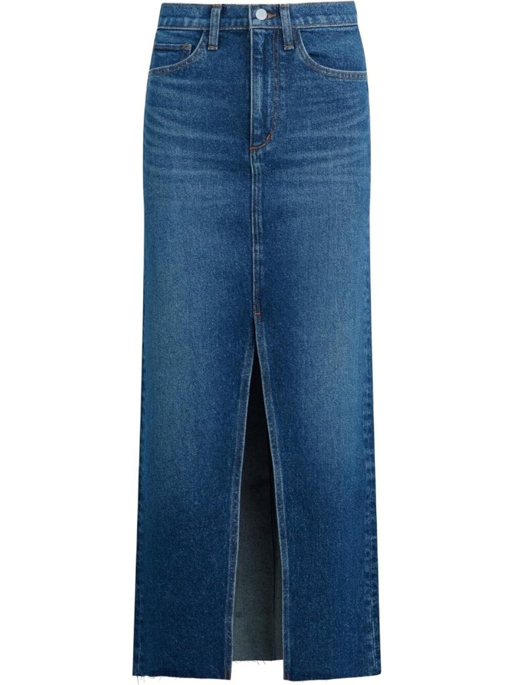 Joe's Women's The Eva High Rise Maxi Denim Skirt with Front Slit - Picture 8 of 8